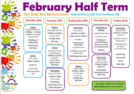 Half term activities